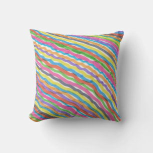 Rainbow Waves Cushion