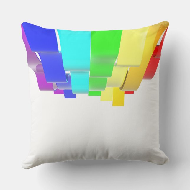 Rainbow waves cushion (Back)