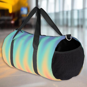 Rainbow waves hippy psychedelic  duffle bag