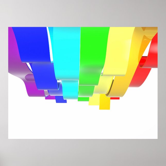 Rainbow waves poster (Front)