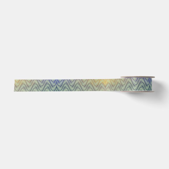 Rainbow Waves Satin Ribbon (Front)
