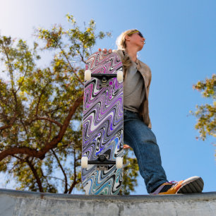 Rainbow Waves Skateboard