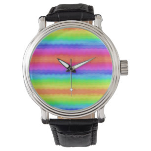 Rainbow Wavy Wave Gradual Pastel Colour Watch