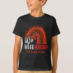 Rainbow We Wear Brain Aneurysm Awareness T-Shirt