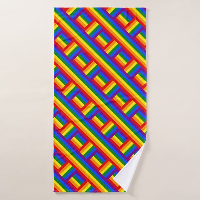 Rainbow Weave Bath Towel (Bath Towel)
