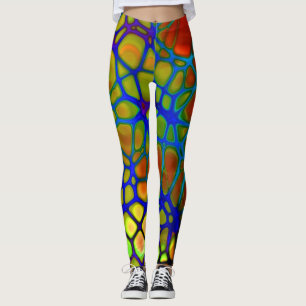 rainbow web leggings