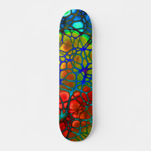 rainbow web skateboard