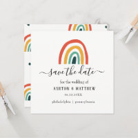 Rainbow wedding Card