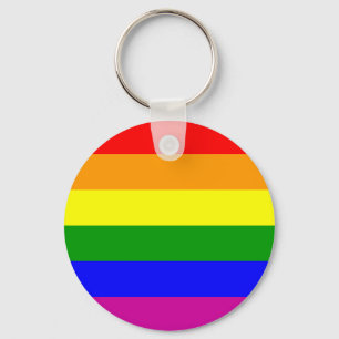 Rainbow Wedding/Gay Pride Key Ring