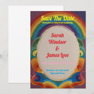 Rainbow Wedding Invitation