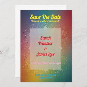 Rainbow Wedding Invitation