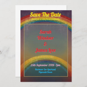 Rainbow Wedding Invitation