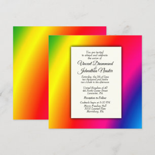 Rainbow Wedding Invitations