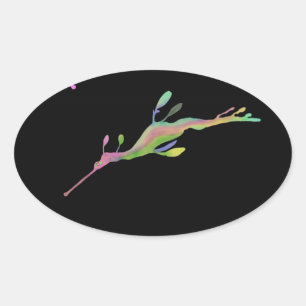 Rainbow Weedy Sea Dragon Sticker - sheet of 4