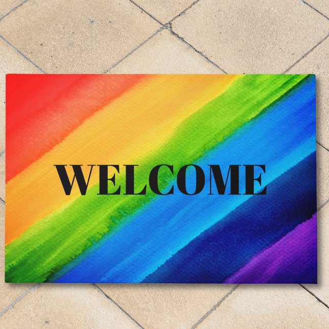 Rainbow Welcome Doormat (Creator Uploaded)
