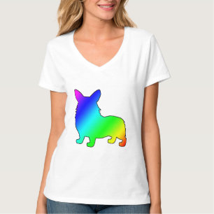 Rainbow Welsh Corgi T-Shirt
