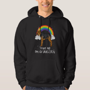 Rainbow Welsh Terrier Trust Me Im A Unicorn Dog Hoodie