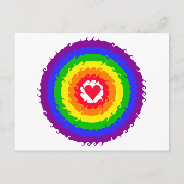 Rainbow Wheel postcard (Front)