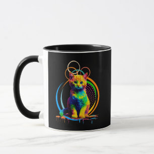Rainbow Whiskers A Multicolor Cat Dream Mug