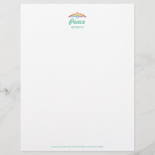 Rainbow Winged Dove (sharp / full colour) Customized Letterhead