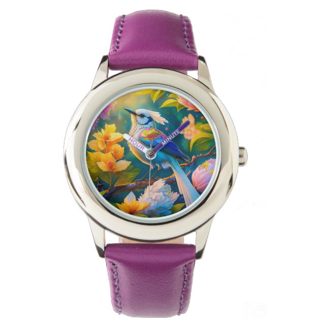 Rainbow Winged Jay Fantasy Bird Watch (Front)