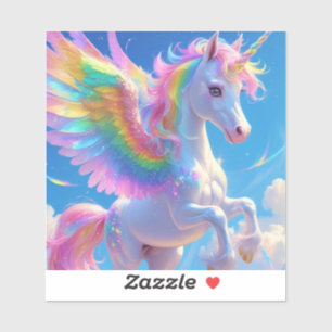 Rainbow Winged Prancing Unicorn