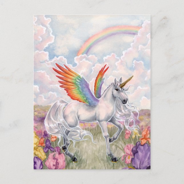 Rainbow Wings Postcard (Front)