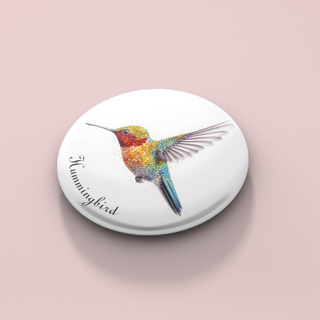Rainbow Wings: Vibrant Hummingbird Art, custom  Bottle Opener (Creator Uploaded)