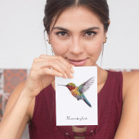 Rainbow Wings: Vibrant Hummingbird Art, custom