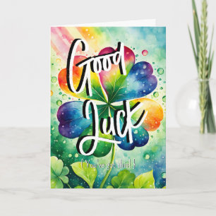 Rainbow Wishes: Good Luck You've Got This! exam Card