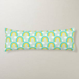 Rainbow with Cloud Blue Body Cushion