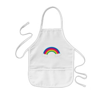 Rainbow with Clouds Kids Apron
