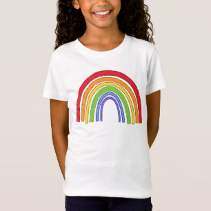 Rainbow With Faux Glitter T-Shirt