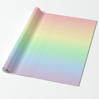 Rainbow with Pastel Colours Wrapping Paper