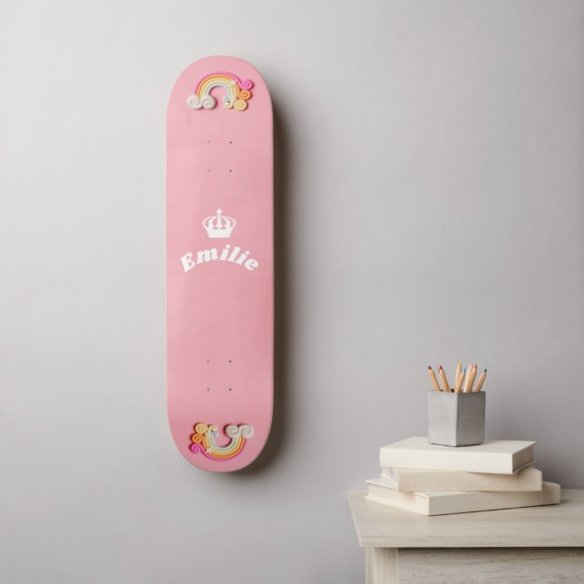 Rainbow with relief effect Skateboard (Wall Art)