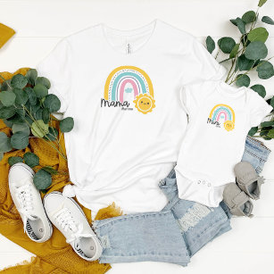 Rainbow With Sun Mama Mini Matching Mama T-Shirt