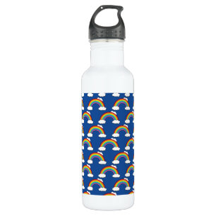 Rainbow with White Clouds 710 Ml Water Bottle