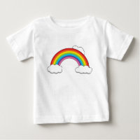 Rainbow with White Clouds