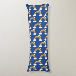 Rainbow with White Clouds Body Cushion