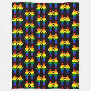 Rainbow Women Fleece Blanket