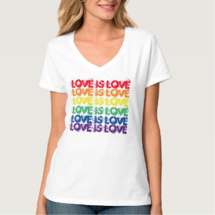 Rainbow Women's V-Neck T-Shirt