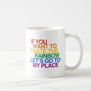 RAINBOW WORDS COFFEE MUG