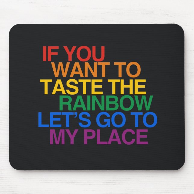 RAINBOW WORDS - .png Mouse Mat (Front)