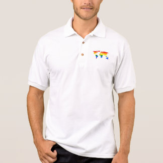 rainbow-world-map-1192306_1920 polo shirt