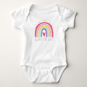 Rainbow Worth The Wait Baby Bodysuit