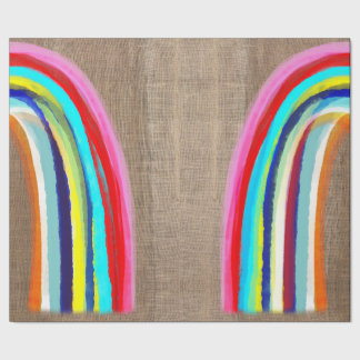 rainbow wrapping paper