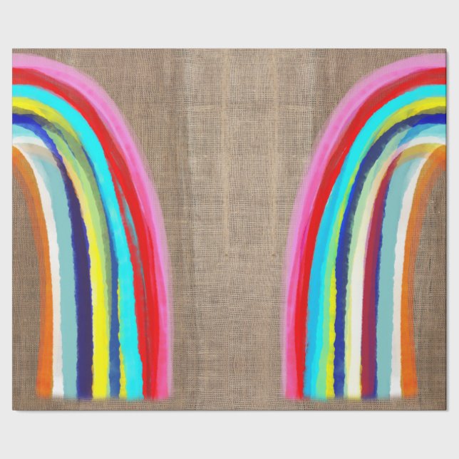 rainbow wrapping paper (Seam)
