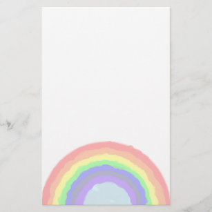 Rainbow Writing Paper