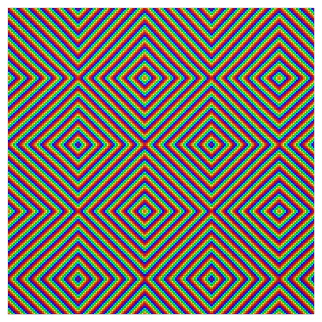 Rainbow X - Polyester Weave Fabric (Swatch)