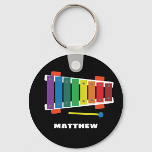 Rainbow Xylophone Classic Toy Keychain